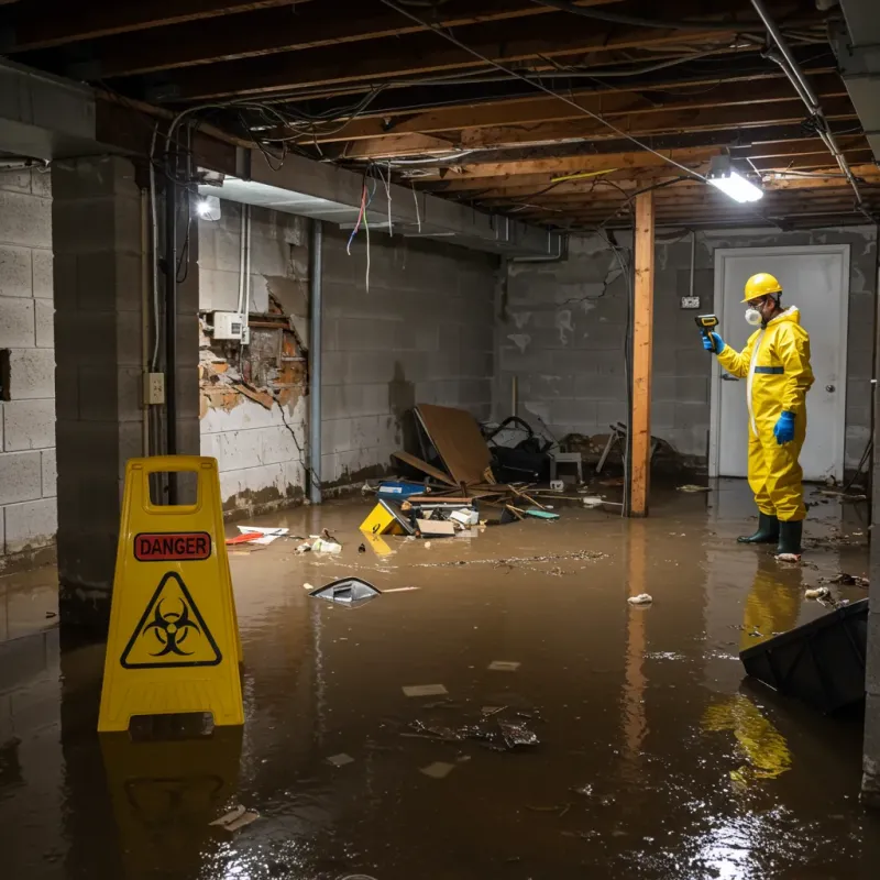 Flooded Basement Electrical Hazard in National Park, NJ Property